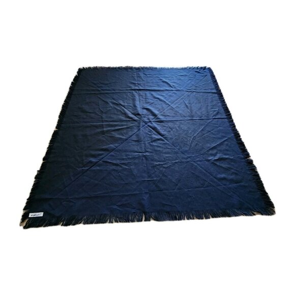 Amigaro Square Scarf Wrap Shawl Sarong One Size Viintage Black 43"×39" - Picture 3 of 11